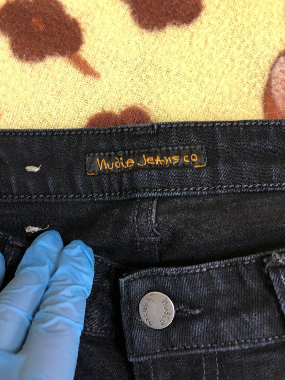 Nudie Jeans NUDIE Black Wash Denim Regular Skinny Straight Jeans Size US 32 / EU 48 - 2 Thumbnail