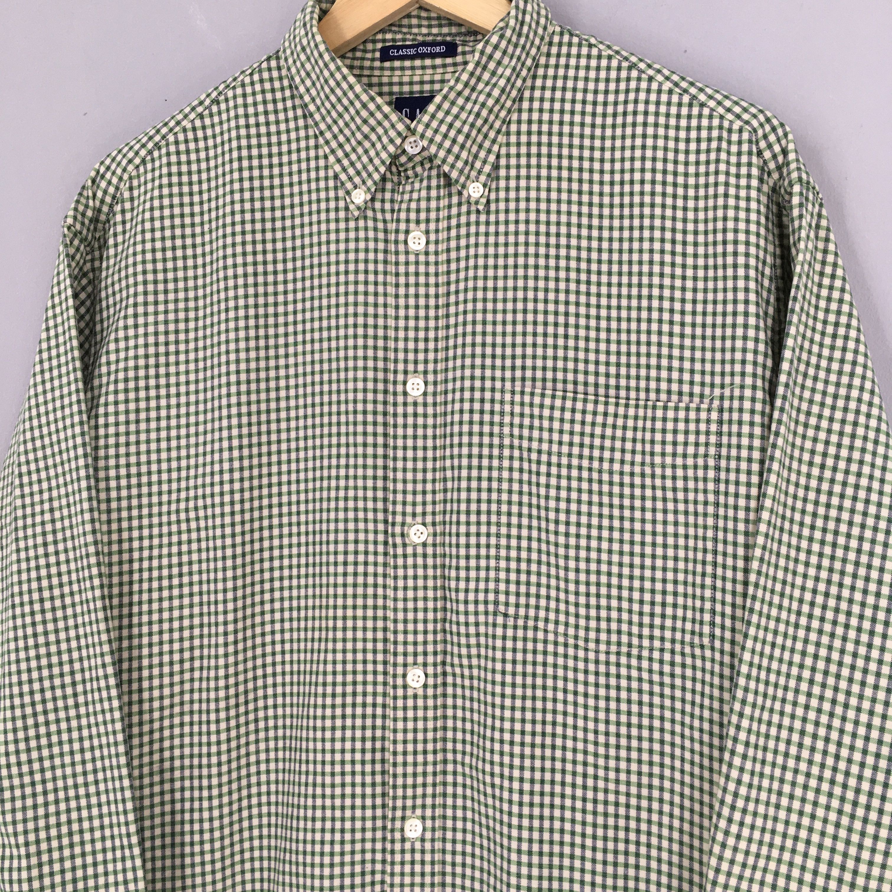 Flannel Vintage 90s Gap Plaid Checkered Flannel Shirt Medium Size US M / EU 48-50 / 2 - 4 Thumbnail