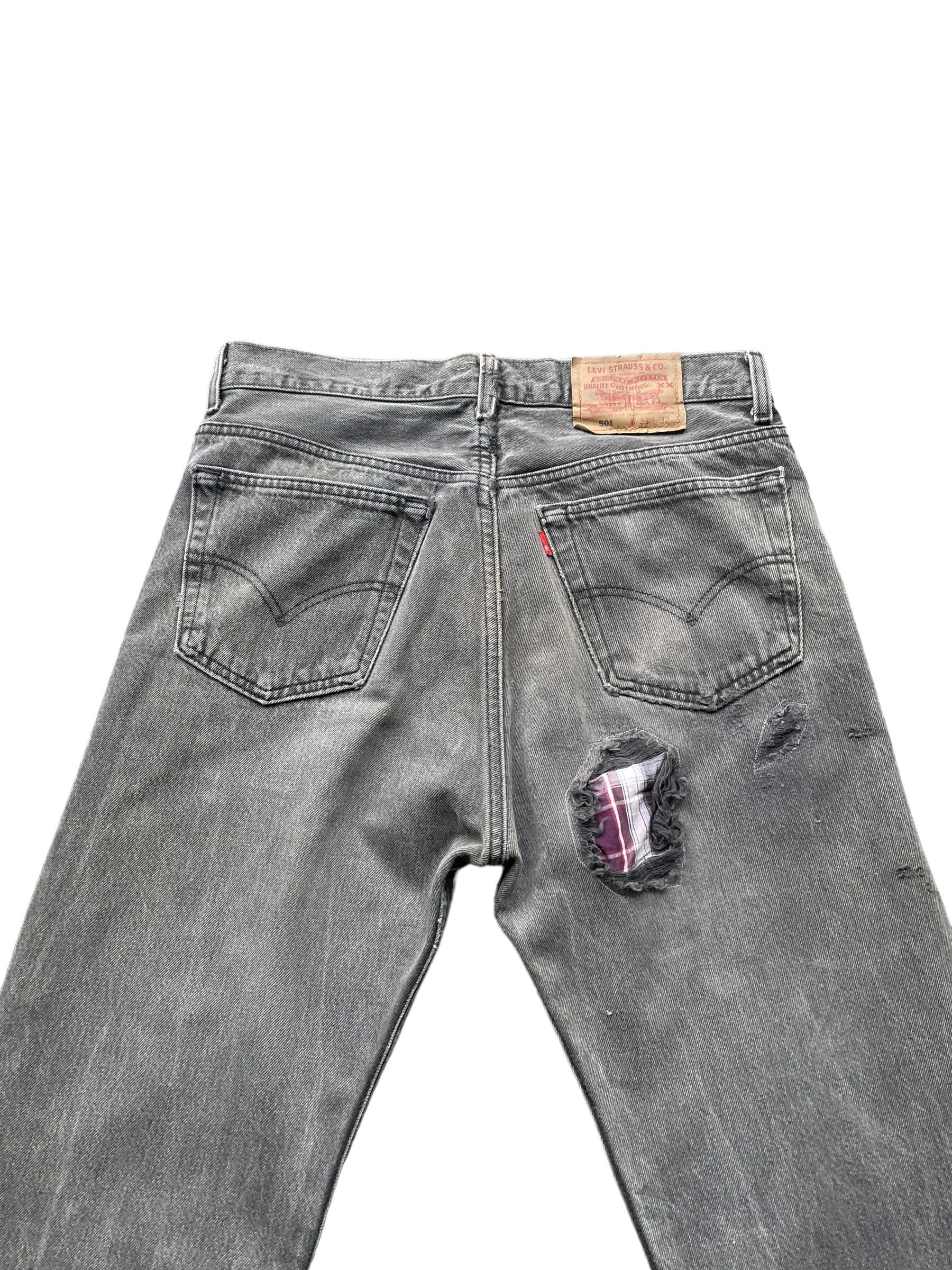 Levi's Vintage 1995 Levis 501 e Single R Distresed & Rework Size US 33 - 4 Thumbnail