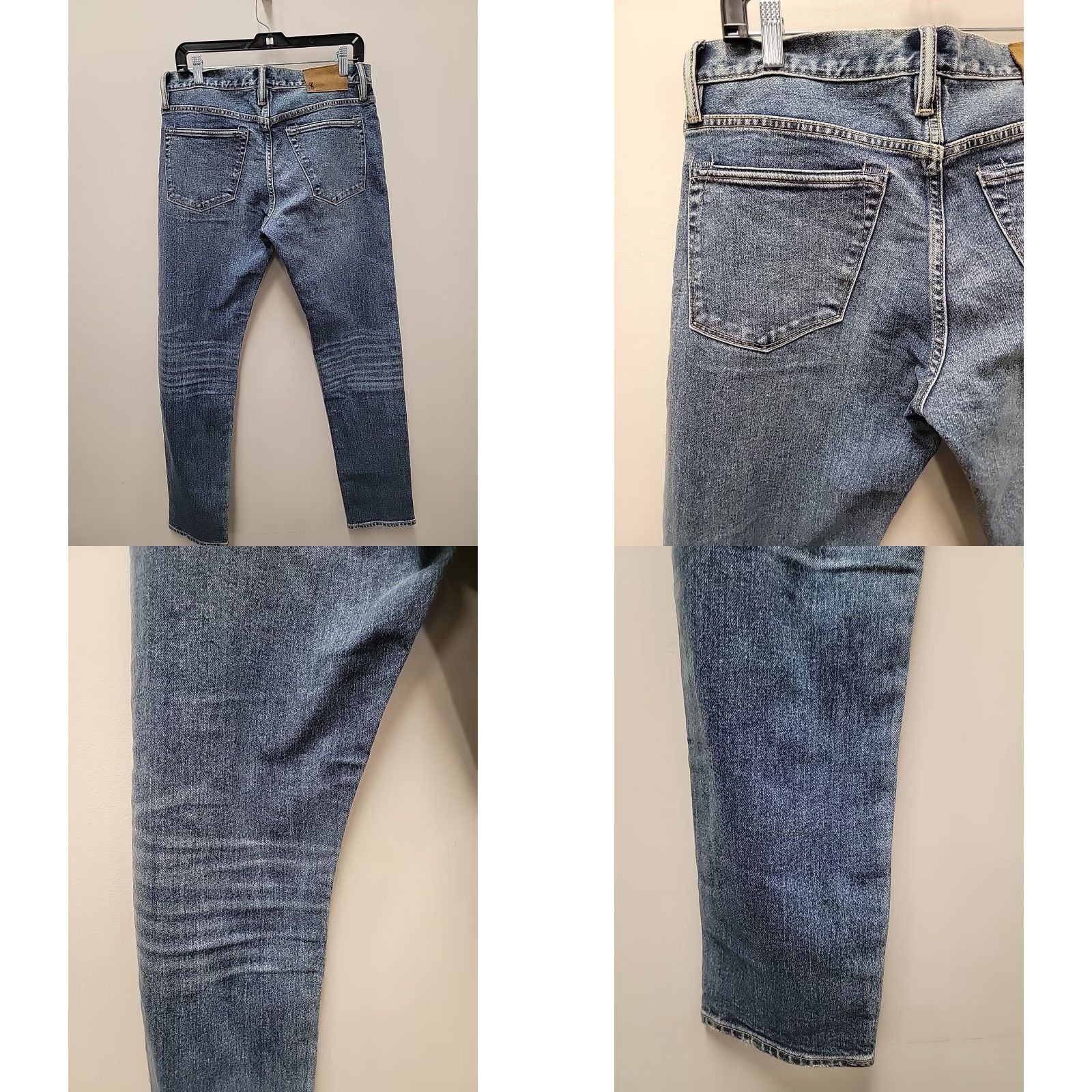 Todd Snyder Todd Snyder Mens Slim Jeans 32x34 5-Pocket Denim Cotton Blend Blue Slim Fit Stretch Size US 32 / EU 48 - 8 Thumbnail