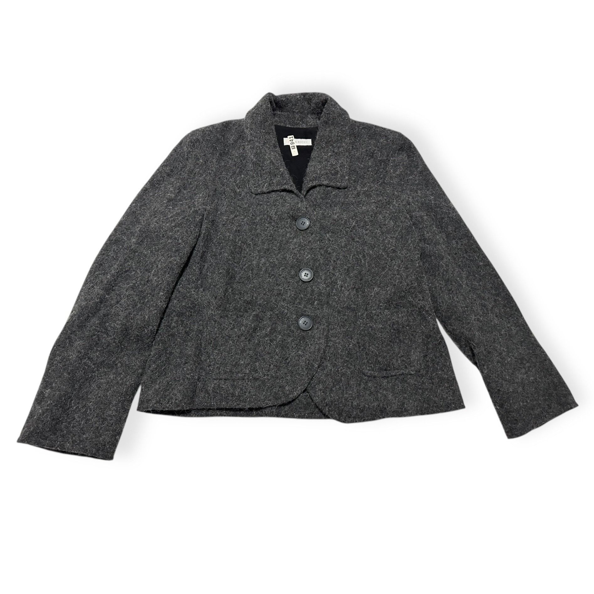 Nina Ricci Vintage Nina Ricci Gray Wool Blend Jacket, Size 42 FR Size M / US 6-8 / IT 42-44 - 5 Thumbnail