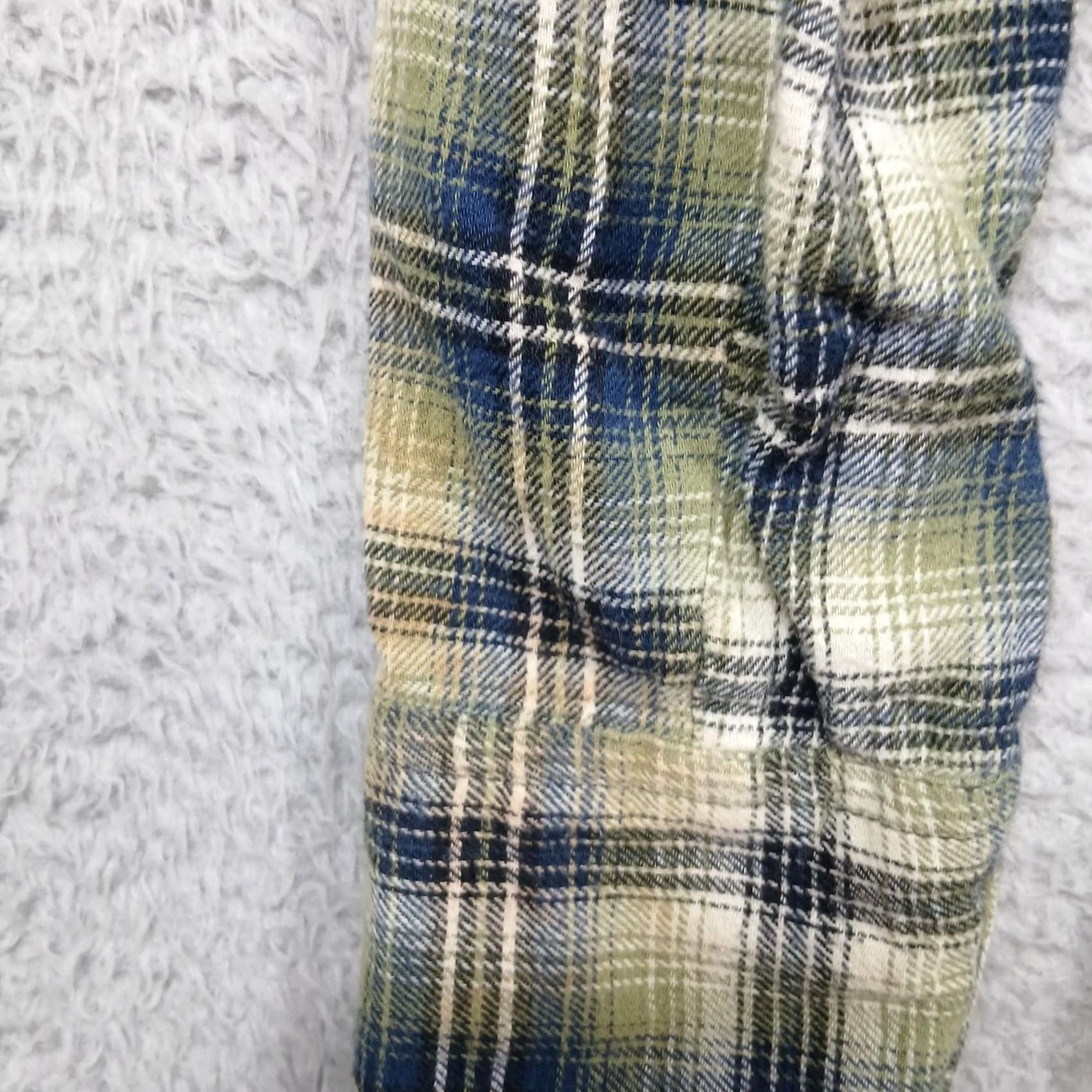 Wrangler Wrangler Shirt Mens Medium Green Blue Plaid Western Pearl Snap Long Sleeve Shirt Size US M / EU 48-50 / 2 - 5 Thumbnail