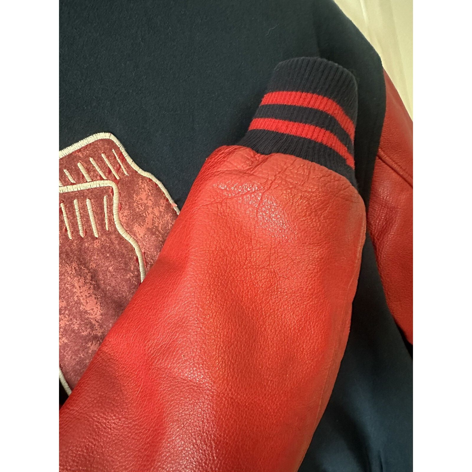 G-III Boston Red Sox Jacket MLB Baseball Varsity Vintage Leather Size US L / EU 52-54 / 3 - 12 Thumbnail
