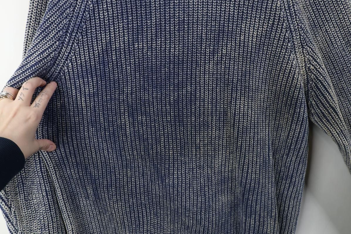Vintage Vintage 90s Streetwear Stonewash Ribbed Crewneck Sweater Size XL / US 12-14 / IT 48-50 - 4 Thumbnail