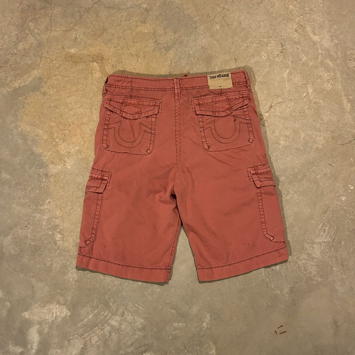 True Religion × Vintage Crazy Vintage Y2K True Religion Baggy Cargo Shorts Cyber Size US 34 / EU 50 - 1 Thumbnail