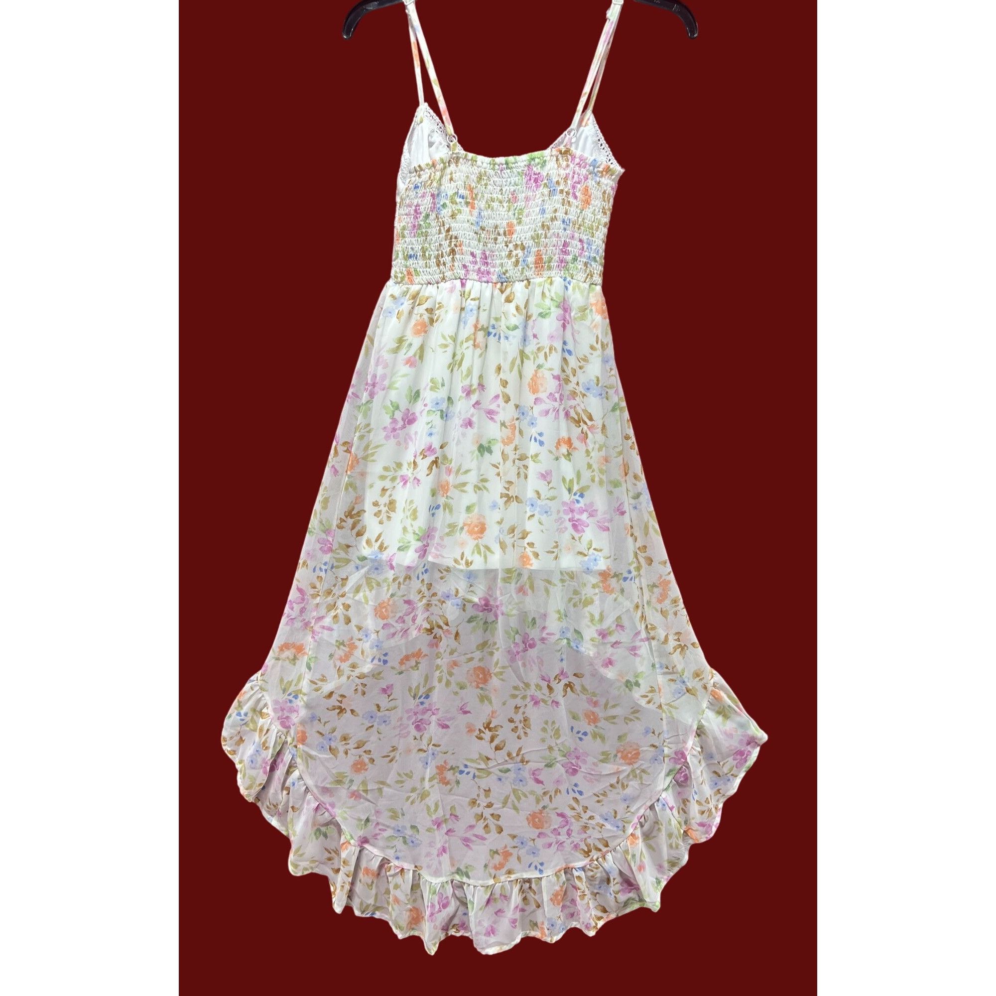 rue21 Rue 21 - Women's Summer Sleeveless High Low Hem Ruffle Flora Size XXS / US 00 / IT 34 - 2 Thumbnail