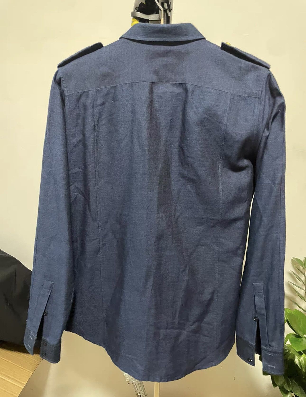 Balmain Balmain navy shirt Size US XXS / EU 40 - 5 Thumbnail