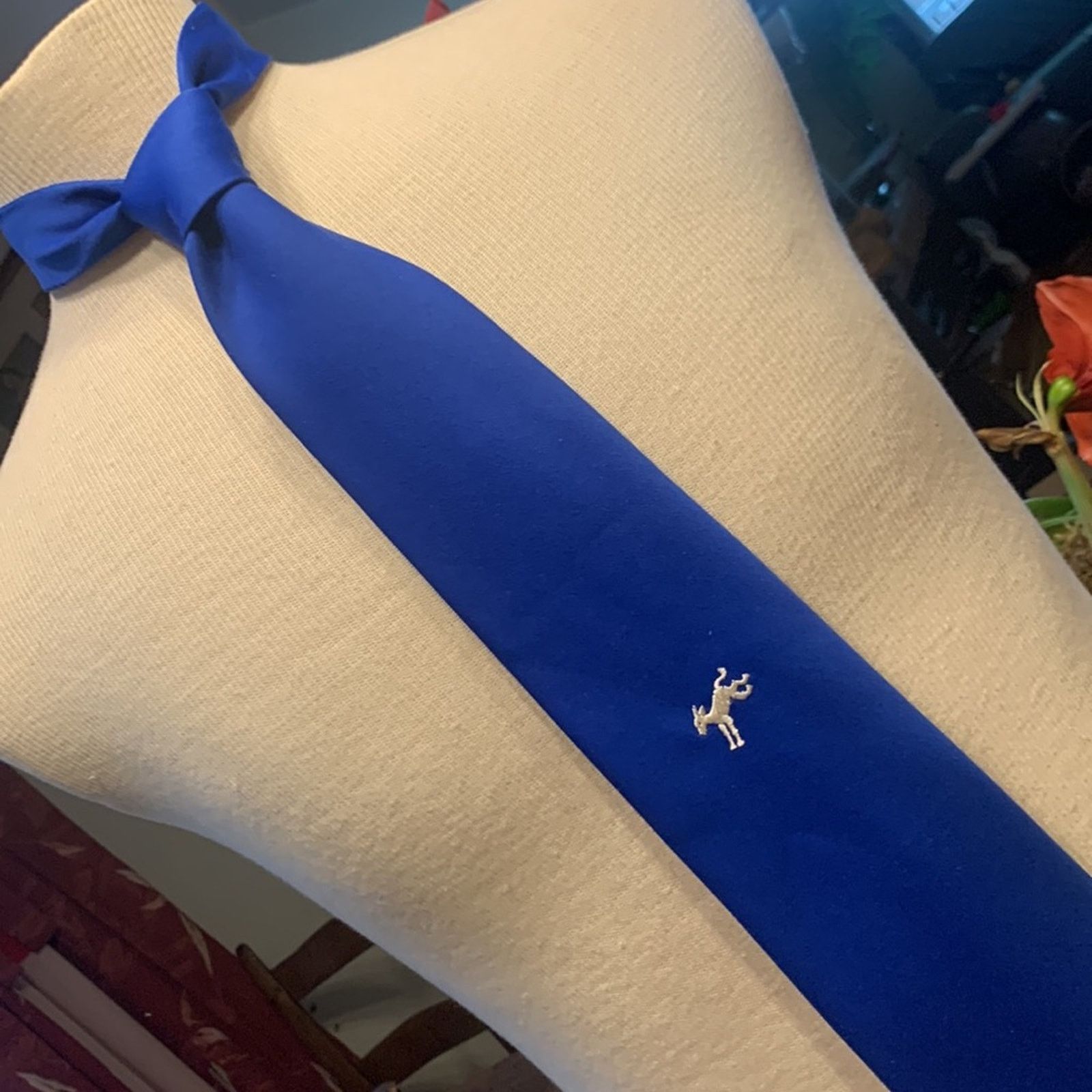 Vintage NWT unworn 70’s Democrat donkey blue necktie true vintage Size ONE SIZE - 4 Thumbnail