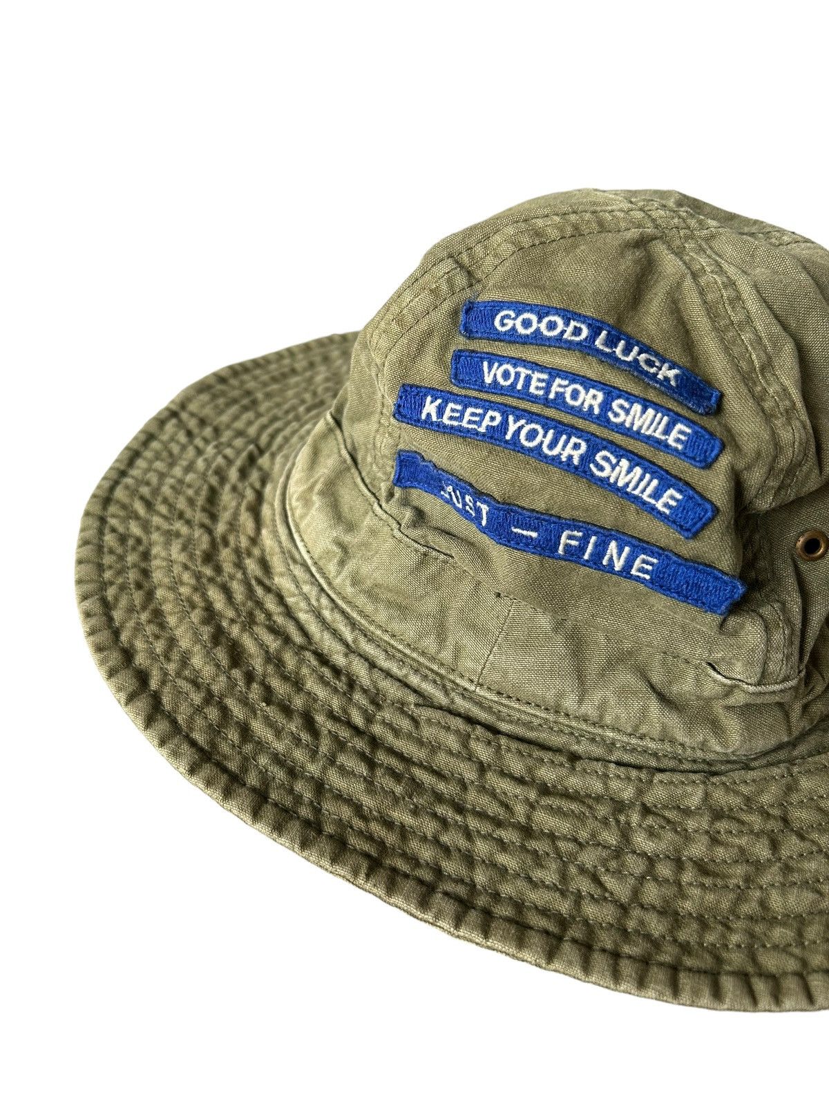 Japanese Brand × Kapital × Vintage DENIM DUNGAREE VINTAGE BUCKET HATS MADE IN JAPAN🎌 Size ONE SIZE - 2 Thumbnail