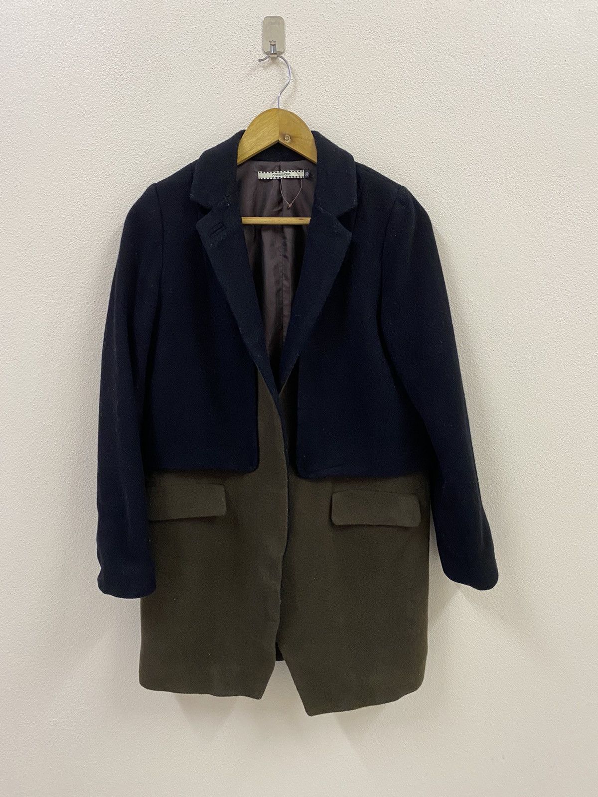 Japanese Brand Cortesworks Wool Coat Jacket Double Layer Size US M / EU 48-50 / 2 - 2 Thumbnail