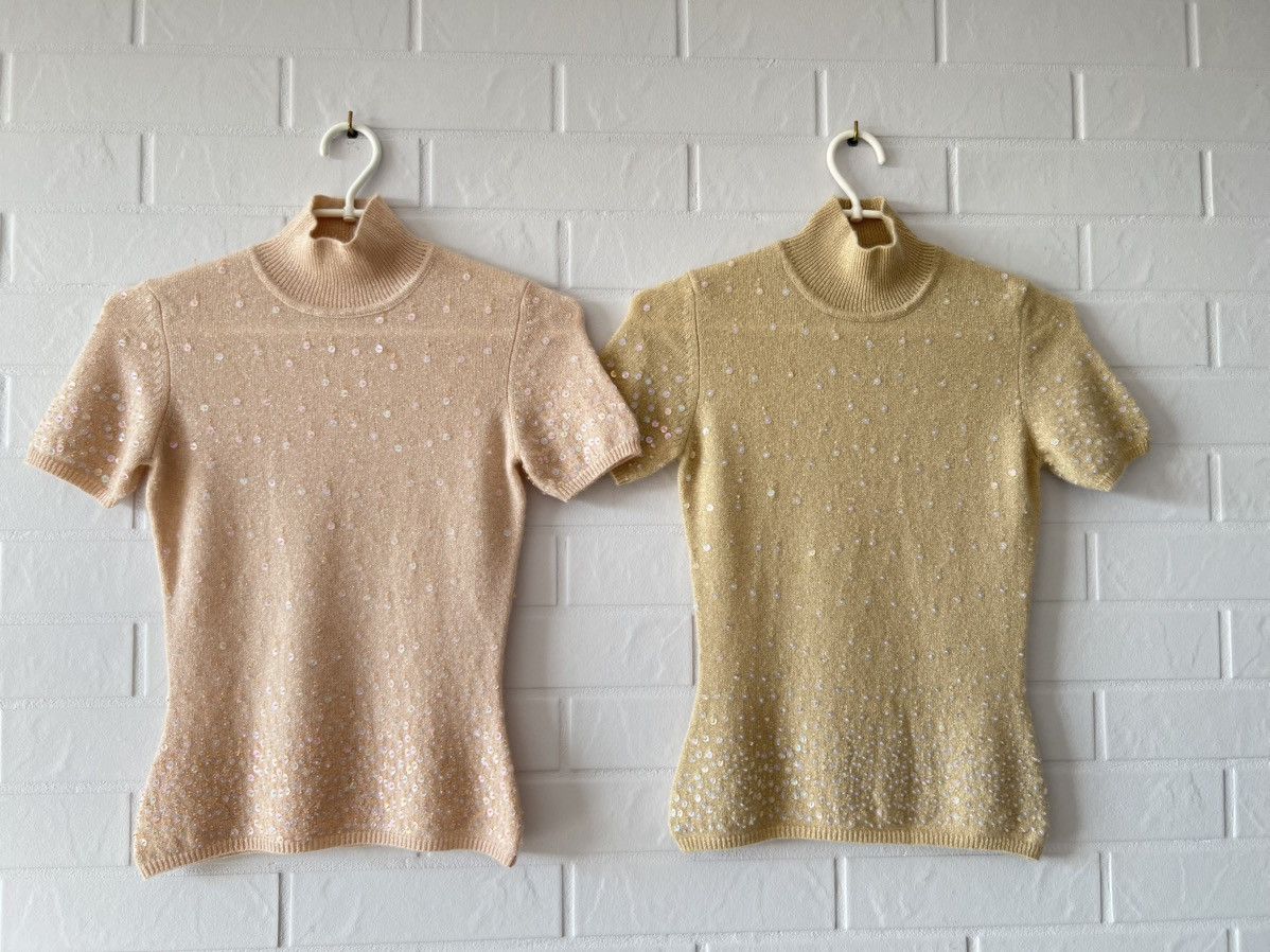 Mugler Mugler T-Shirt 100% Cashmere Short Sleeve Pink Size S/M Size M / US 6-8 / IT 42-44 - 12 Thumbnail