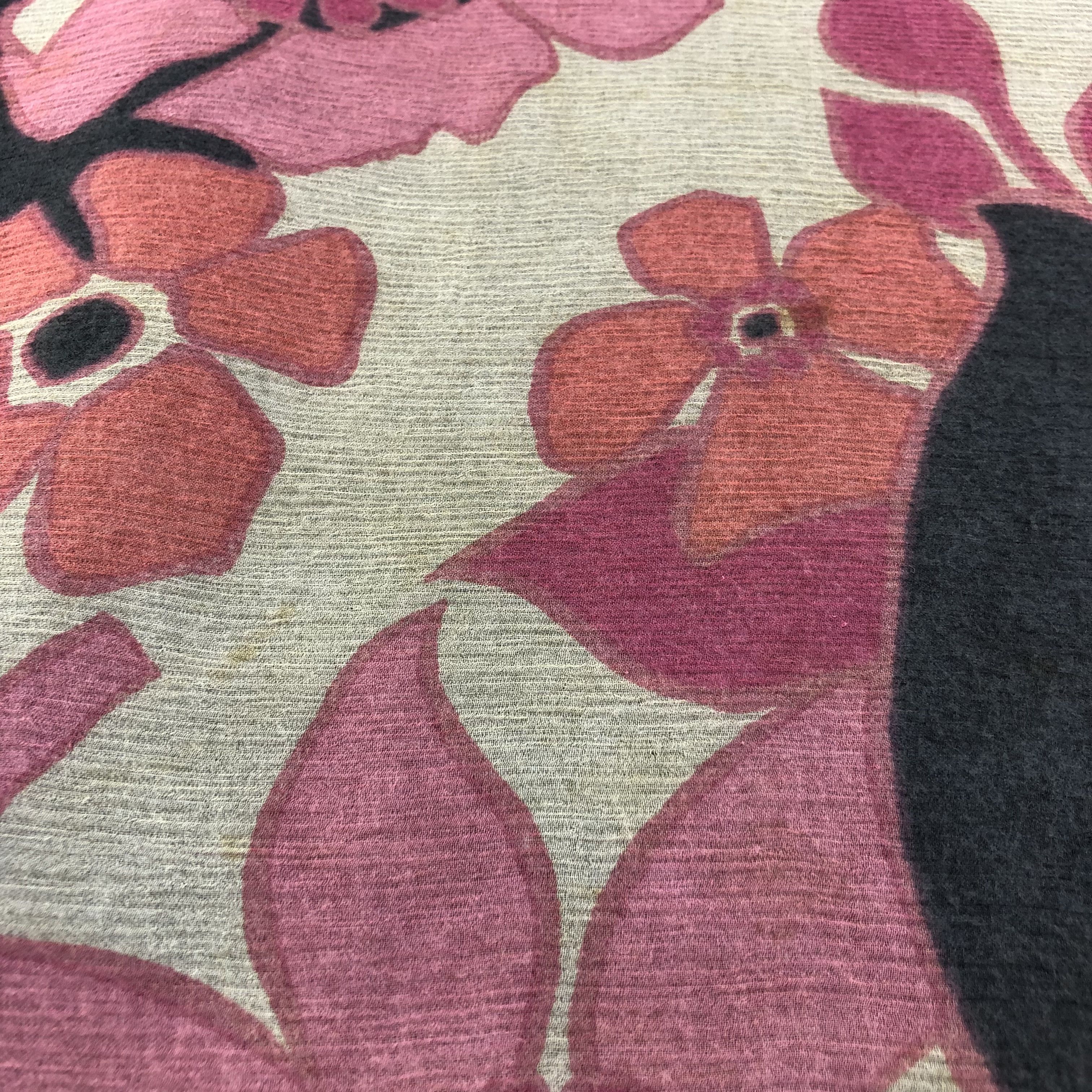 Pierre Cardin Vintage Pierre Cardin Floral Silk Scarf M818 Size ONE SIZE - 12 Thumbnail