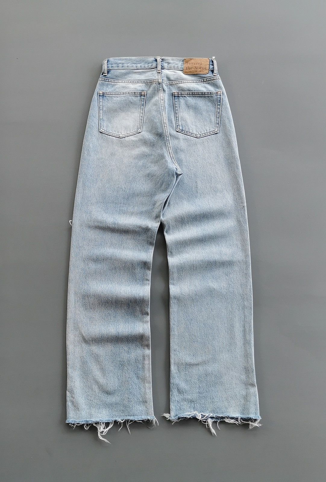 Japanese Brand Pervert The Norm WWG Loose Bootcut Denim Jeans Size 28" / US 6 / IT 42 - 4 Thumbnail