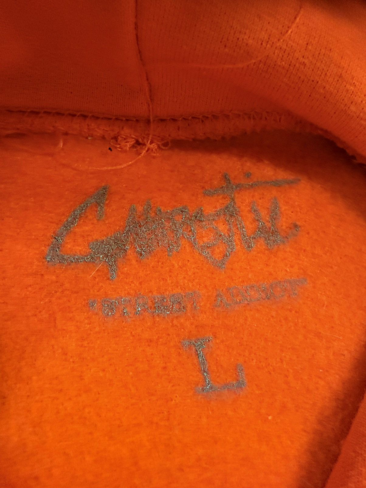 Gnarcotic Gnarcotic Cursive Script Logo Hoodie Orange Sz. Large Gnar Size US L / EU 52-54 / 3 - 5 Thumbnail