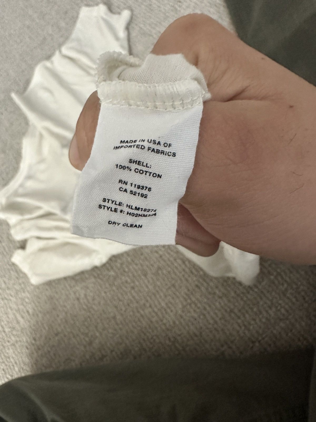 Helmut Lang Helmut Lang Cream Tee Size US M / EU 48-50 / 2 - 4 Thumbnail