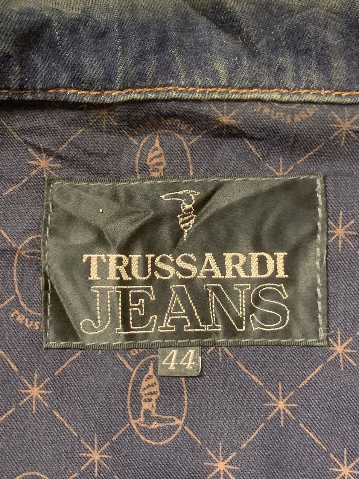Trussardi × Vintage Rare Design Vintage Trussardi Jeans Denim Jackets Size US M / EU 48-50 / 2 - 5 Thumbnail