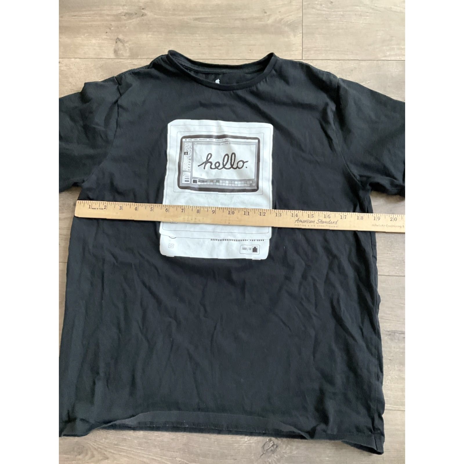 Apple VINTAGE Apple Macintosh Hello Graphic Black T-Shirt Medium Size US M / EU 48-50 / 2 - 4 Thumbnail