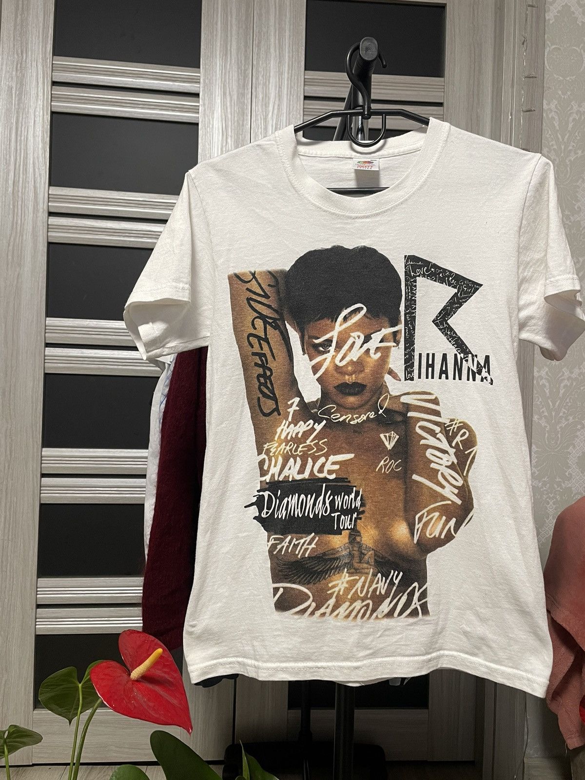 Band Tees Vintage Rihanna Diamonds Tour 2013 T Shirt With A$ap