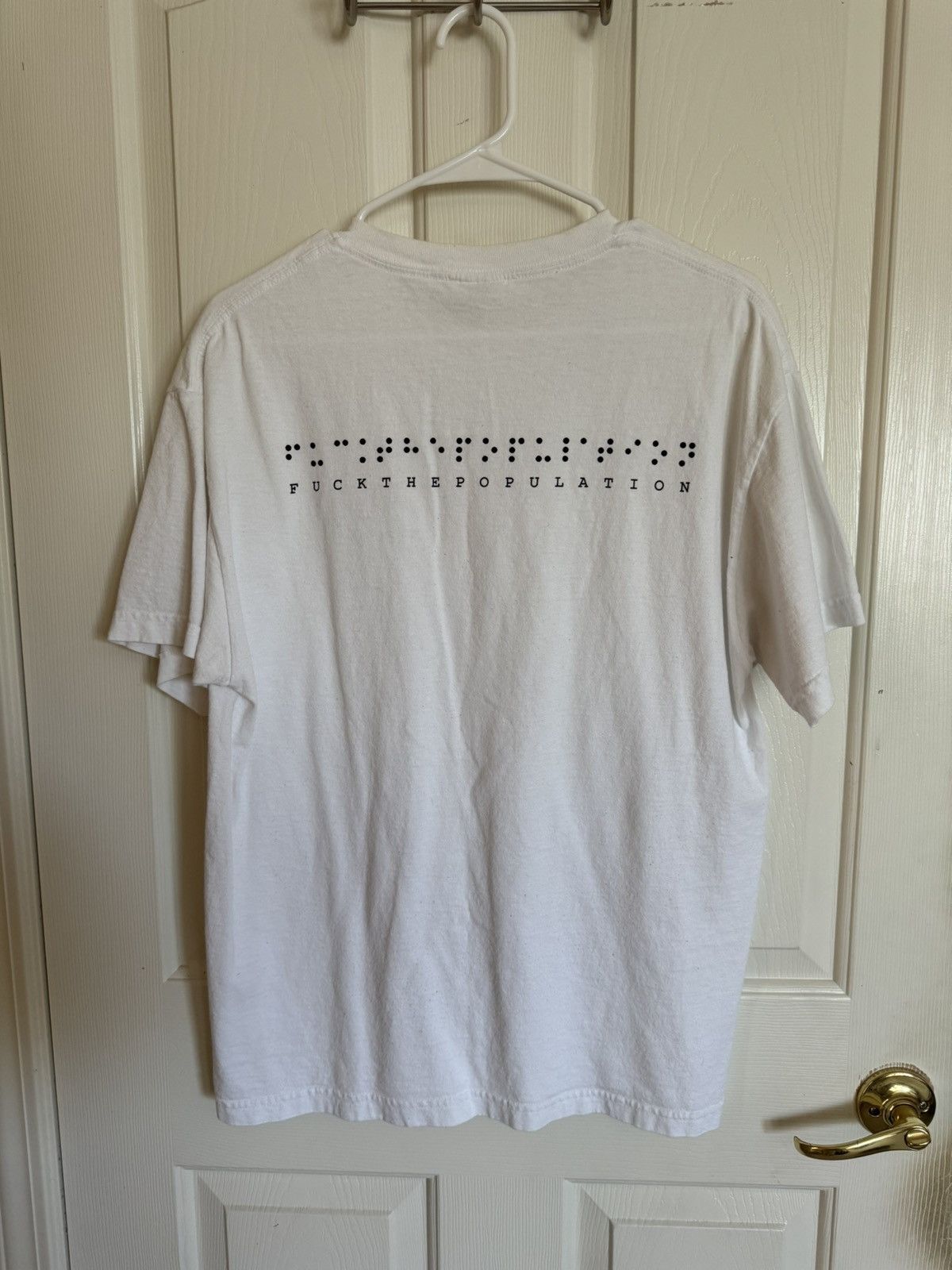 Fuck The Population FTP Braille Tee (White) Size US L / EU 52-54 / 3 - 2 Thumbnail