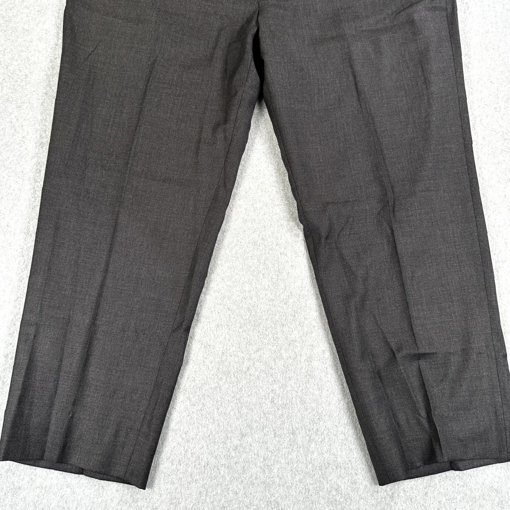 Peter Millar Peter Millar Dress Pants Mens 44x28 Gray Flat Front Straight Leg Business Office Size US 44 / EU 60 - 4 Thumbnail