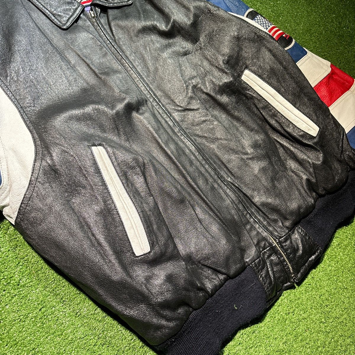 Wilsons Leather Vintage full zip USA leather jacket Size US XL / EU 56 / 4 - 5 Thumbnail
