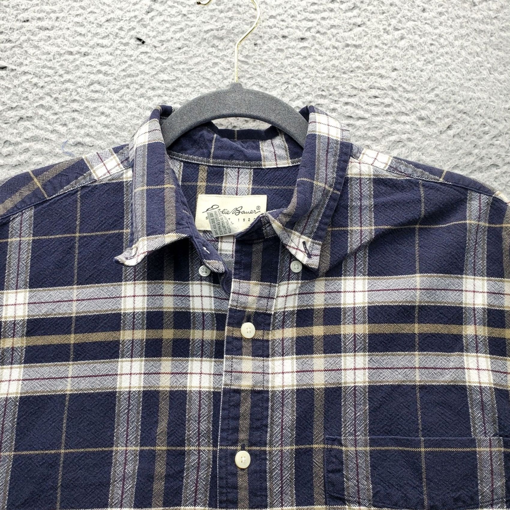 Eddie Bauer Eddie Bauer Mens L Flannel Button-Up Shirt Multicolor Plaid Chest Pocket Collared Shirt Size US L / EU 52-54 / 3 - 7 Thumbnail