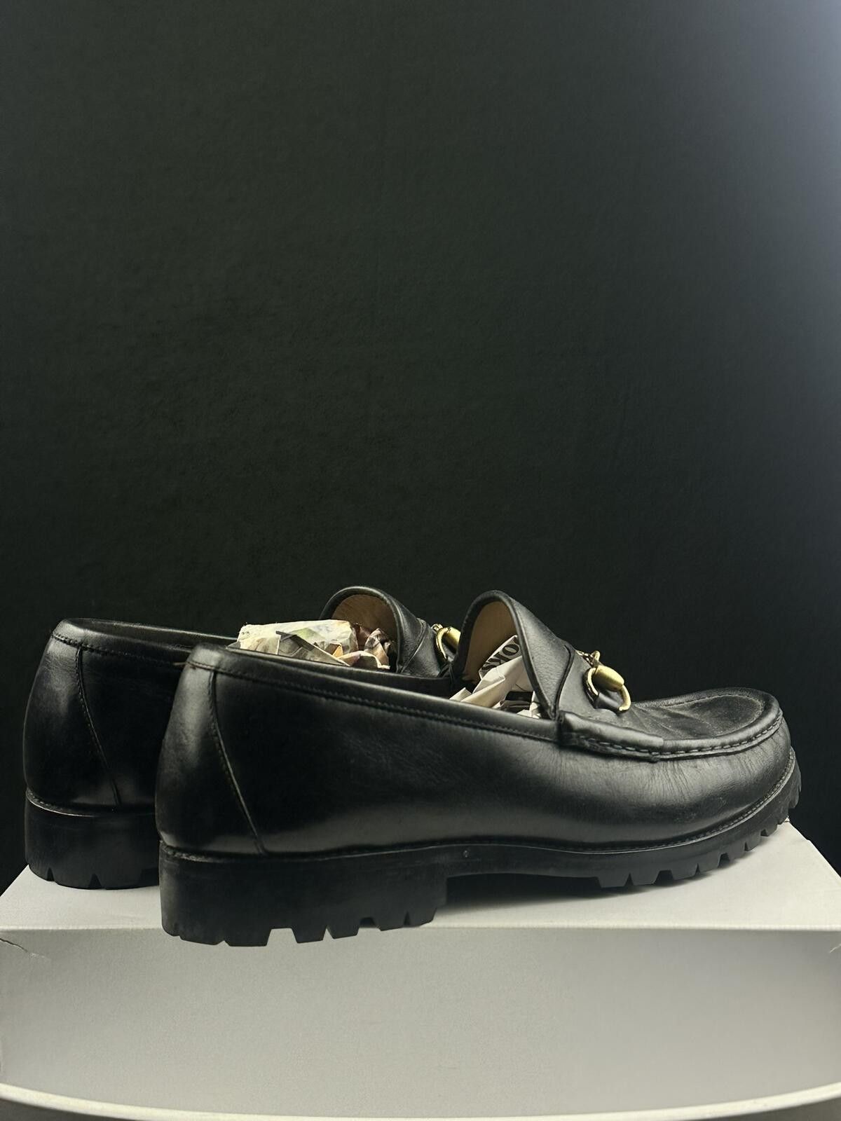 Gucci Authentic Gucci Black Leather Horsebit Loafers - Size 11.5 Size US 11.5 / EU 44-45 - 2 Thumbnail