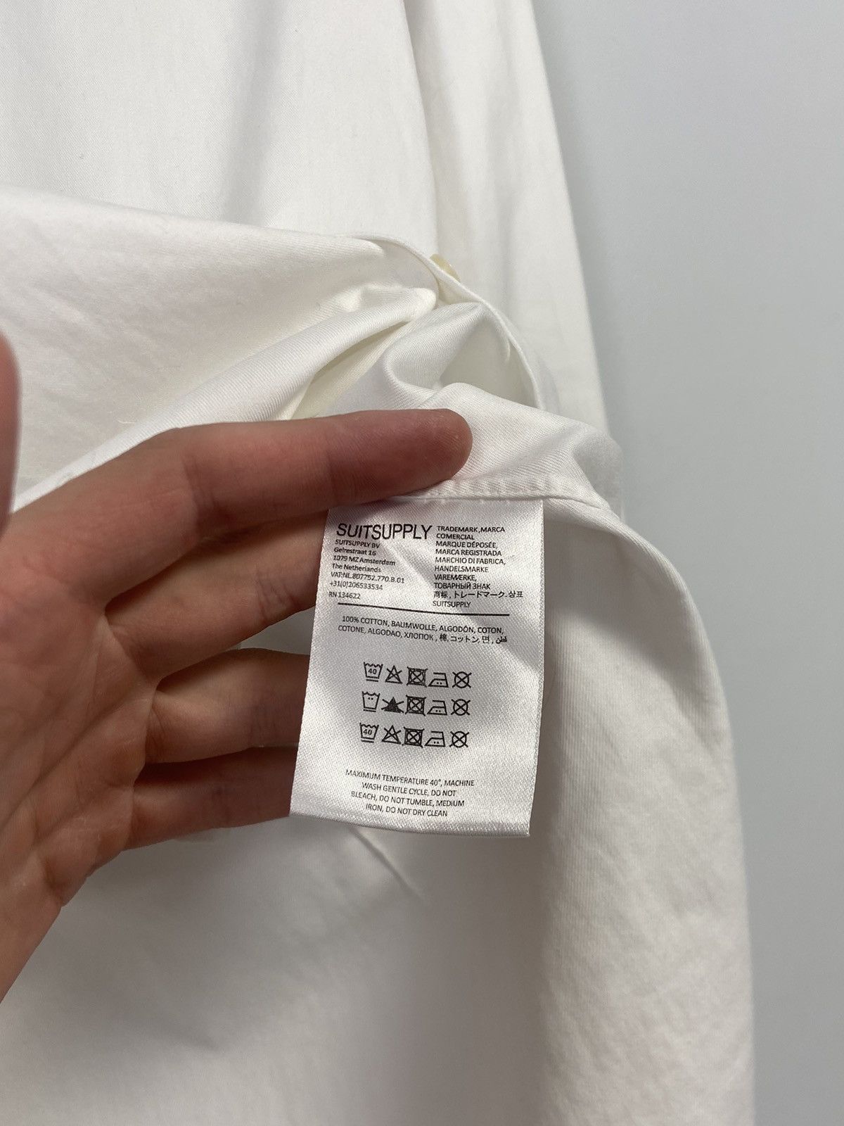 Suitsupply Suitsupply Button Up Luxury white Size US S / EU 44-46 / 1 - 10 Thumbnail