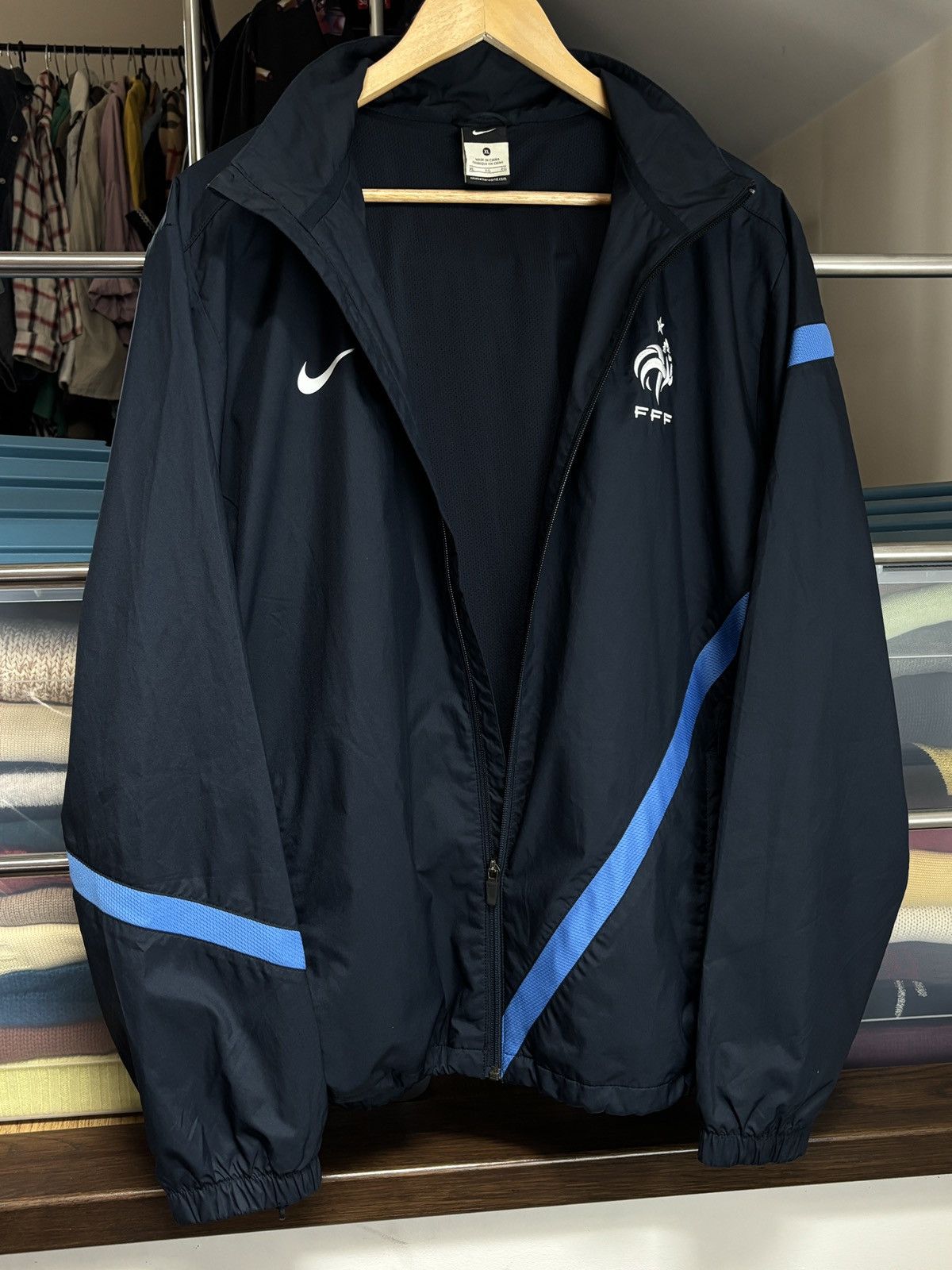 Nike Nike France Zip Training Track Jacket Football Soccer Size US XL / EU 56 / 4 - 3 Thumbnail