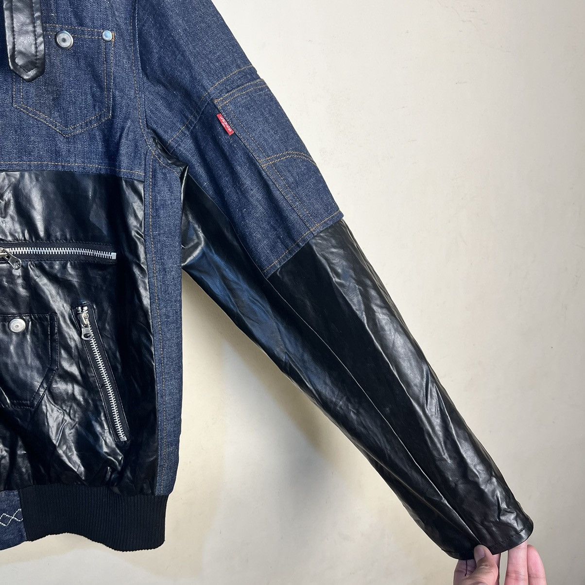 Darren Romanelli DR. ROMANELLI X CLOT X LEVI'S REWORKED LEATHER DENIM JACKET Size US M / EU 48-50 / 2 - 4 Thumbnail