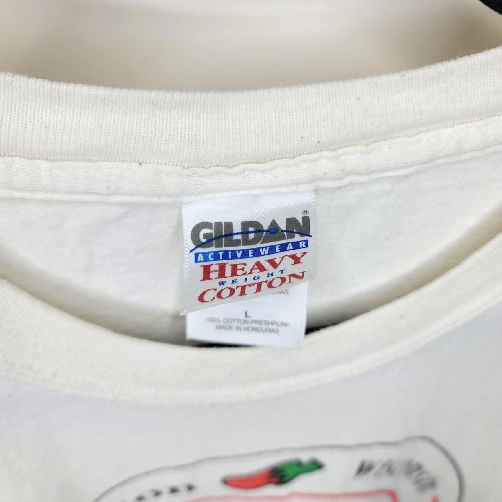 Gildan VINTAGE Gildan Shirt Mens L White North Hudson Pepper Fest Graphic Tee Size US L / EU 52-54 / 3 - 4 Thumbnail