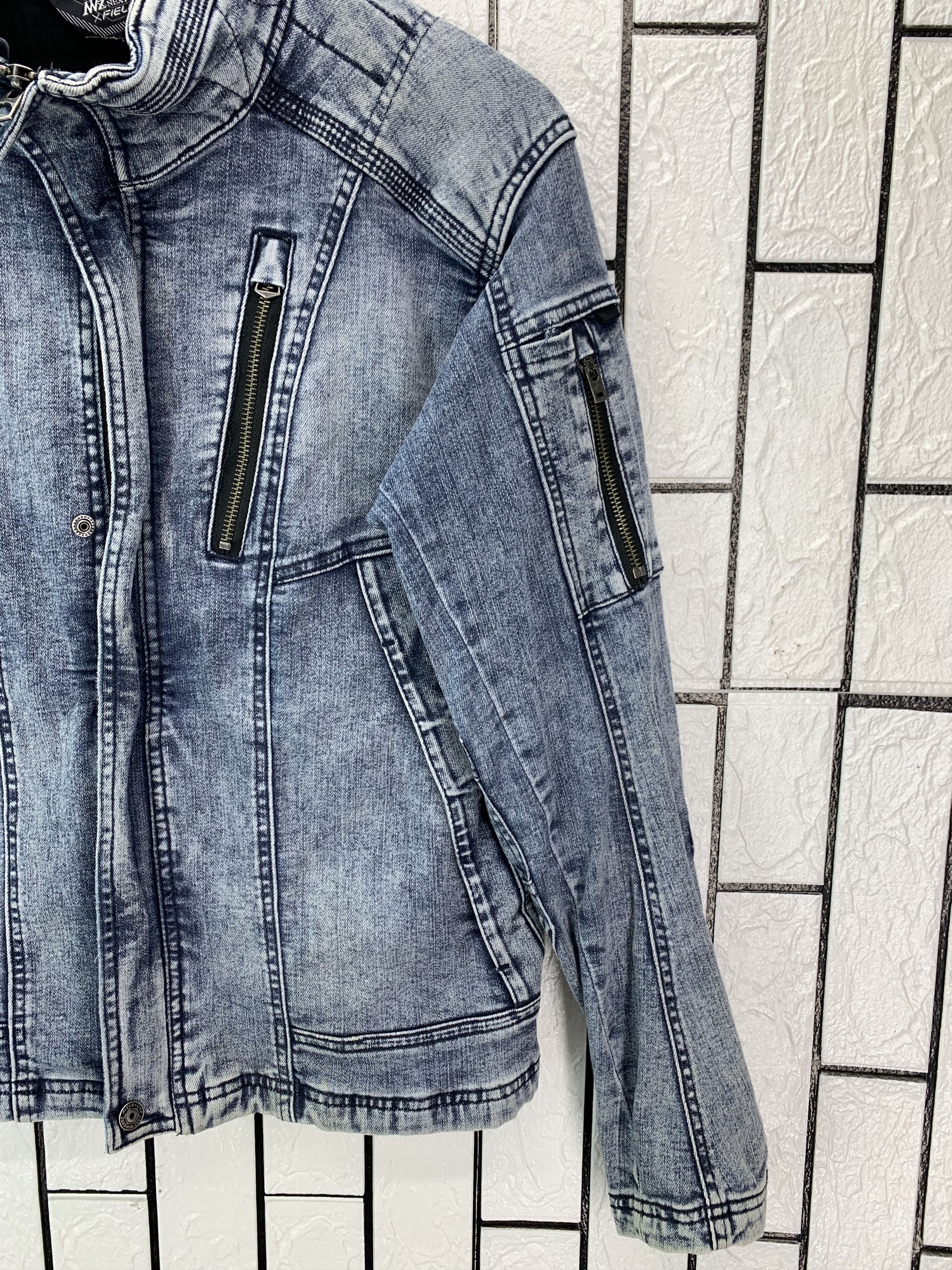 Japanese Brand Next Workerz X Field Core Stretch Denim Fit Jacket Size US M / EU 48-50 / 2 - 2 Thumbnail