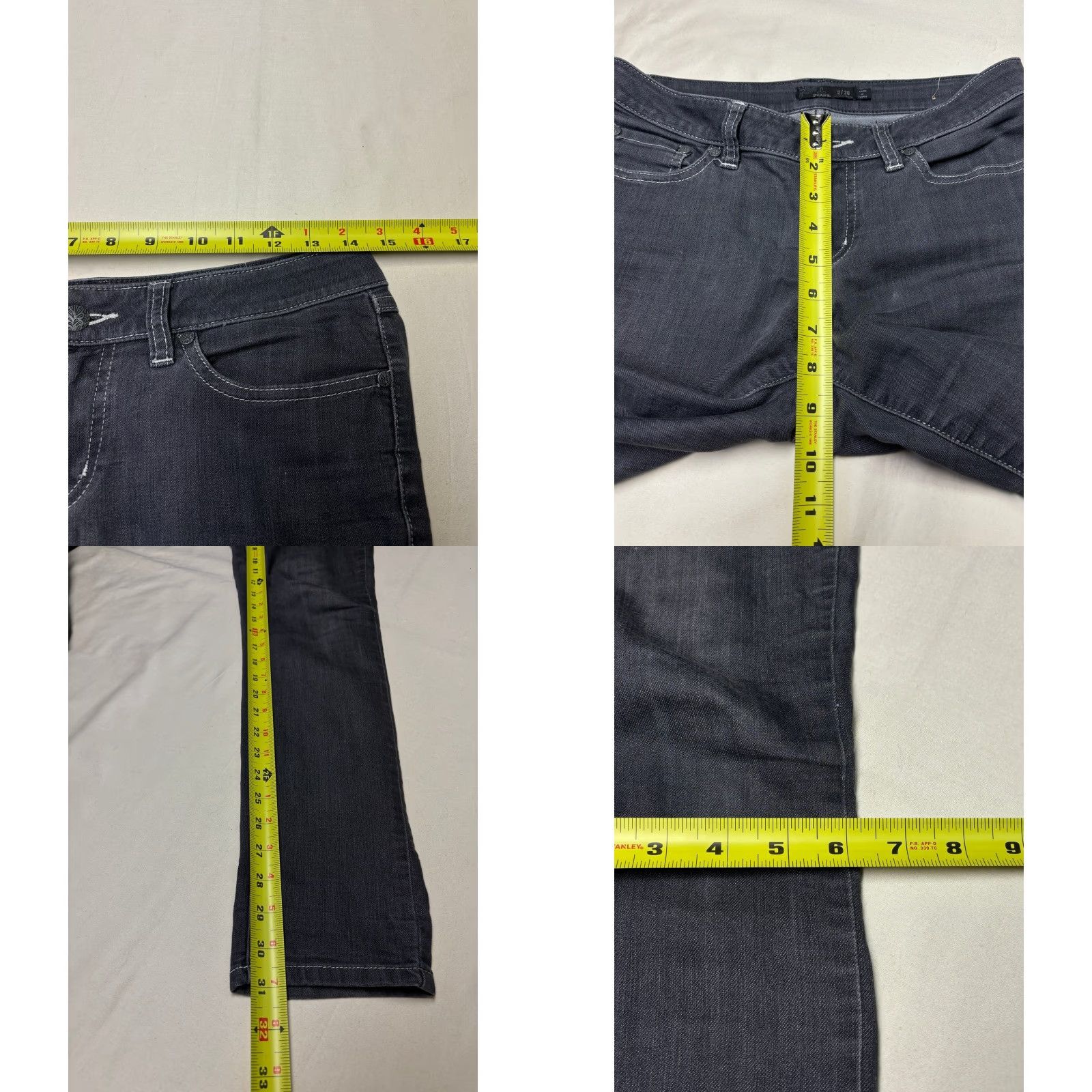 Prana Prana Womens Regular Fit Jeans Size 29X31 Dark Wash Denim Size 26" / US 2 / IT 38 - 8 Thumbnail