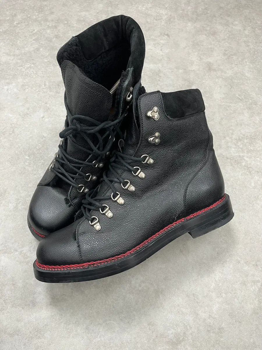 Gucci Gucci Black Premium Leather Ranger Boots Size US 14 / EU 47 - 2 Thumbnail