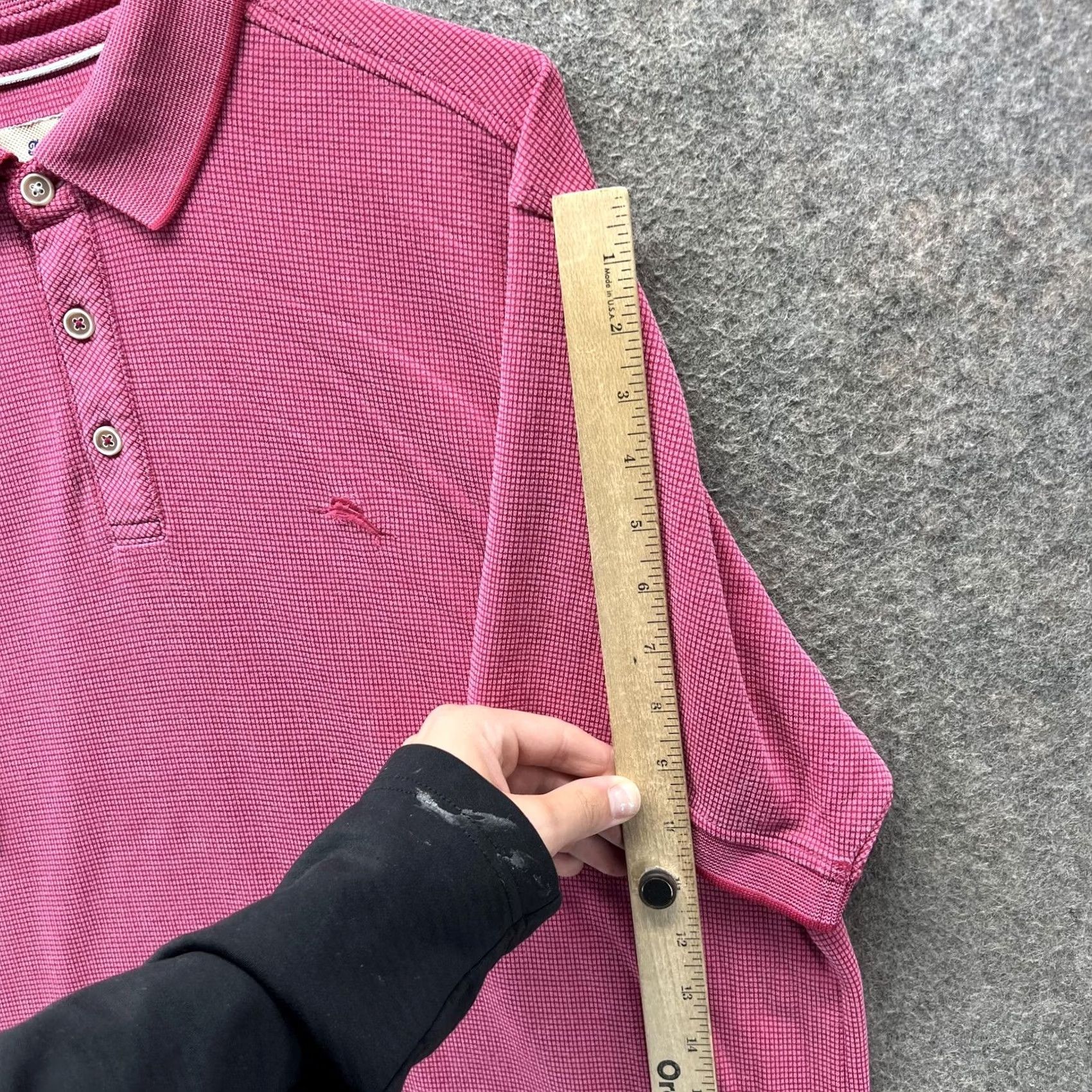 Tommy Bahama Tommy Bahama Polo Shirt Mens M Pink Check Modal Blend Short Sleeve Casual Size US M / EU 48-50 / 2 - 6 Thumbnail