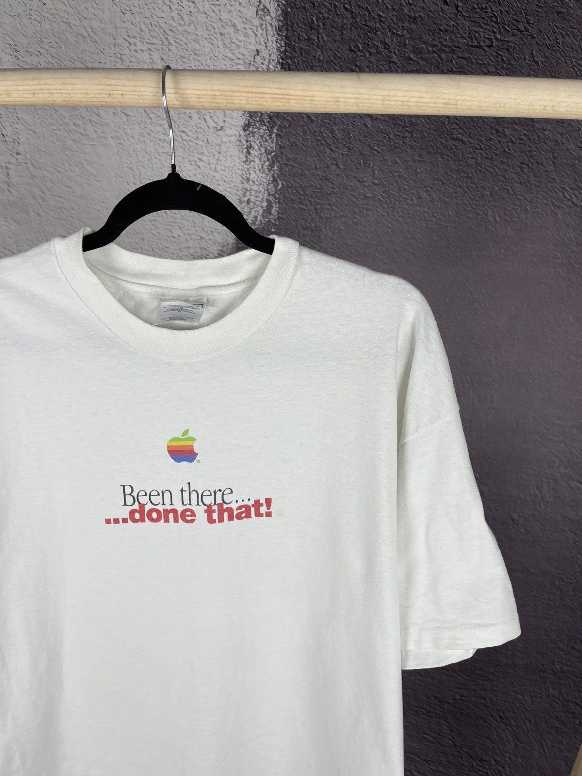Apple × Mackintosh Apple Macintosh vintage ~1995 Hanes made in USA tee shirt Size US XL / EU 56 / 4 - 6 Thumbnail