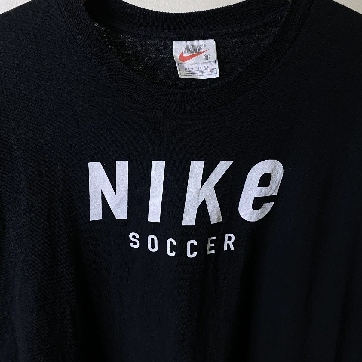 Nike Vintage 1990s Nike Soccer T Shirt Size US XXL / EU 58 / 5 - 2 Thumbnail