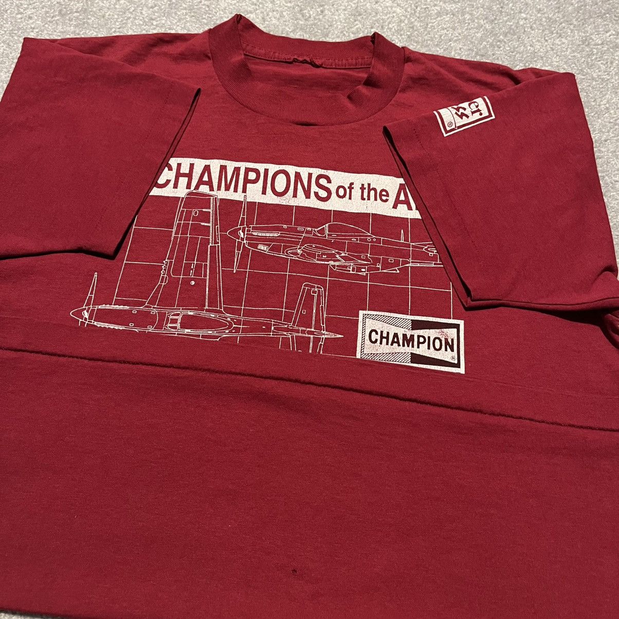 Vintage Vintage Champions of the Air P-51 Mustang Fighter Plane Tee Size US L / EU 52-54 / 3 - 5 Thumbnail