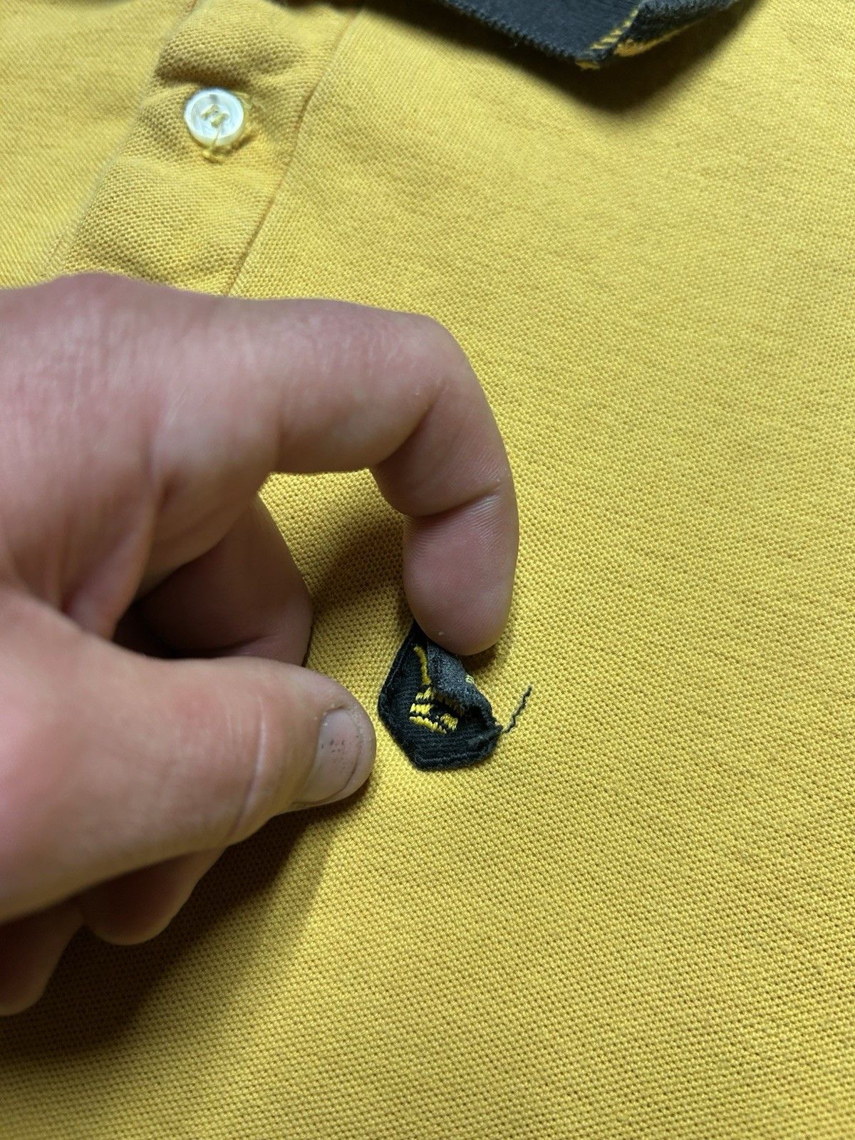 Vintage Vintage 50s polo shirt golf black yellow cotton knit medium Size US M / EU 48-50 / 2 - 4 Thumbnail