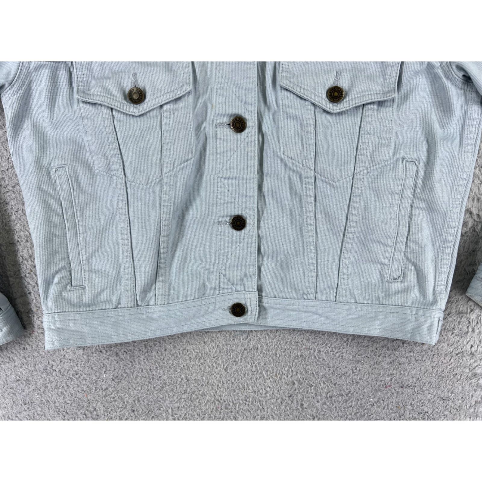 Eddie Bauer VINTAGE Eddie Bauer Jacket Women Medium Blue Denim Crop Y2K Button 100% Cotton Trucker Size M / US 6-8 / IT 42-44 - 5 Thumbnail