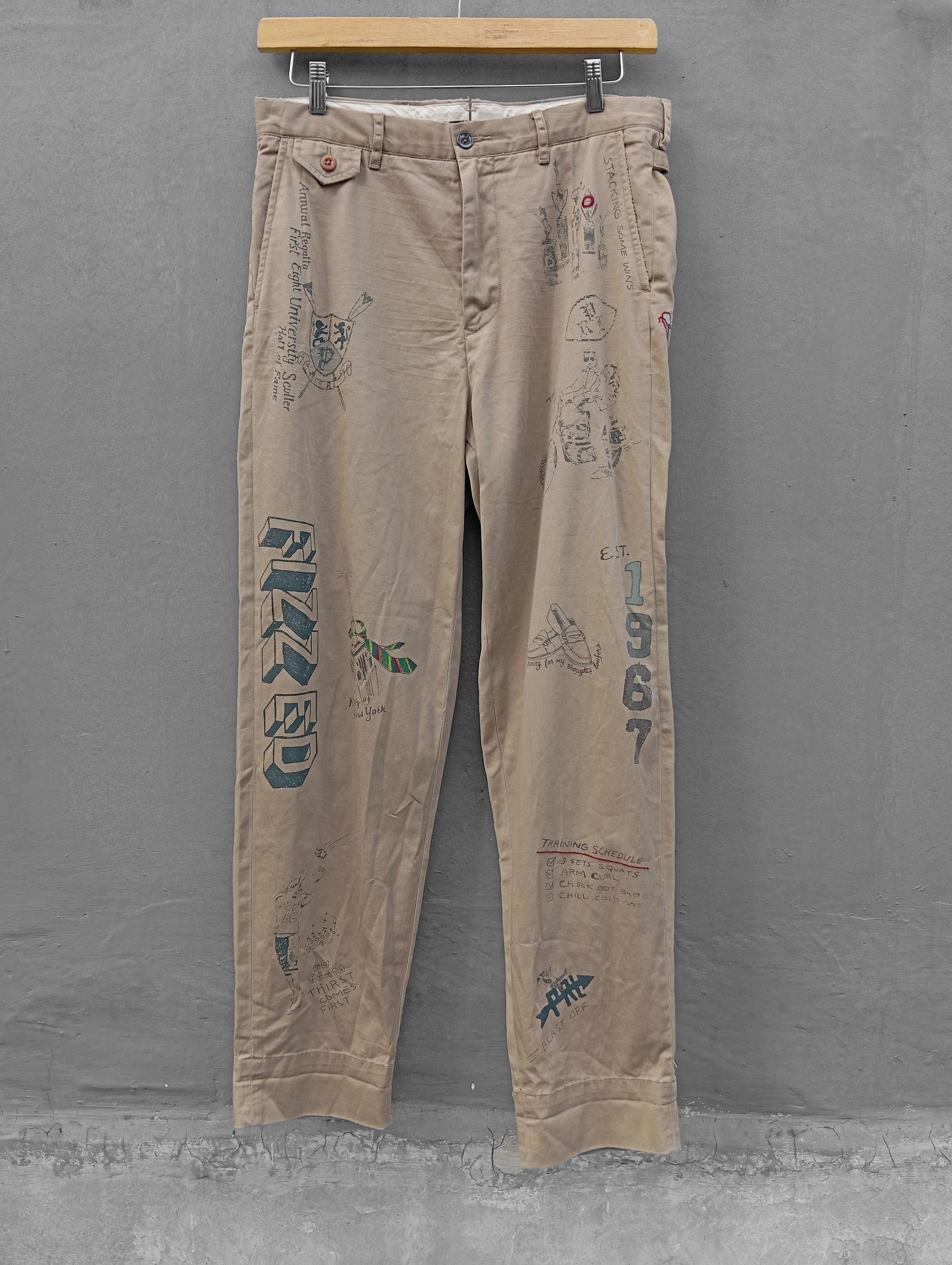 Polo Ralph Lauren Ralph Lauren Relaxed fit graphic chino trousers Size US 30 / EU 46 - 1 Thumbnail