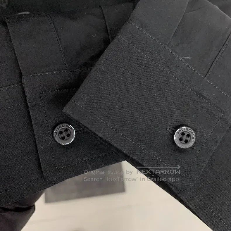 Balenciaga Balenciaga size 37 Solid color lapel letter embroidery sin Size US M / EU 48-50 / 2 - 8 Thumbnail