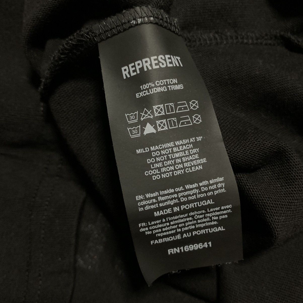 Represent Clo. Represent Small Icarus Jet Black Tee Size US S / EU 44-46 / 1 - 7 Thumbnail