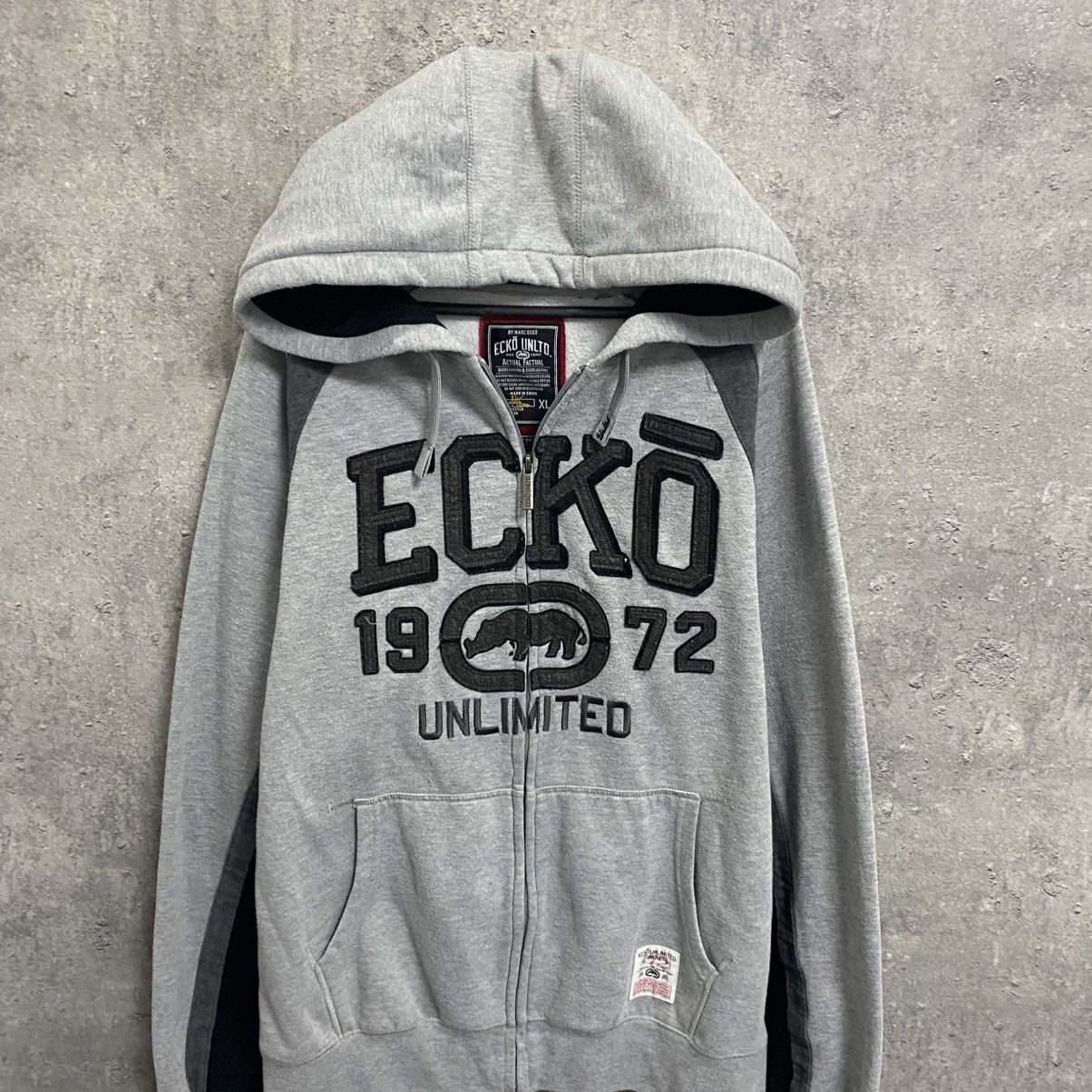 Ecko Unltd. Crazy Vintage Ecko Unltd Y2K Zip Hoodie Japan Style Size US XL / EU 56 / 4 - 4 Thumbnail