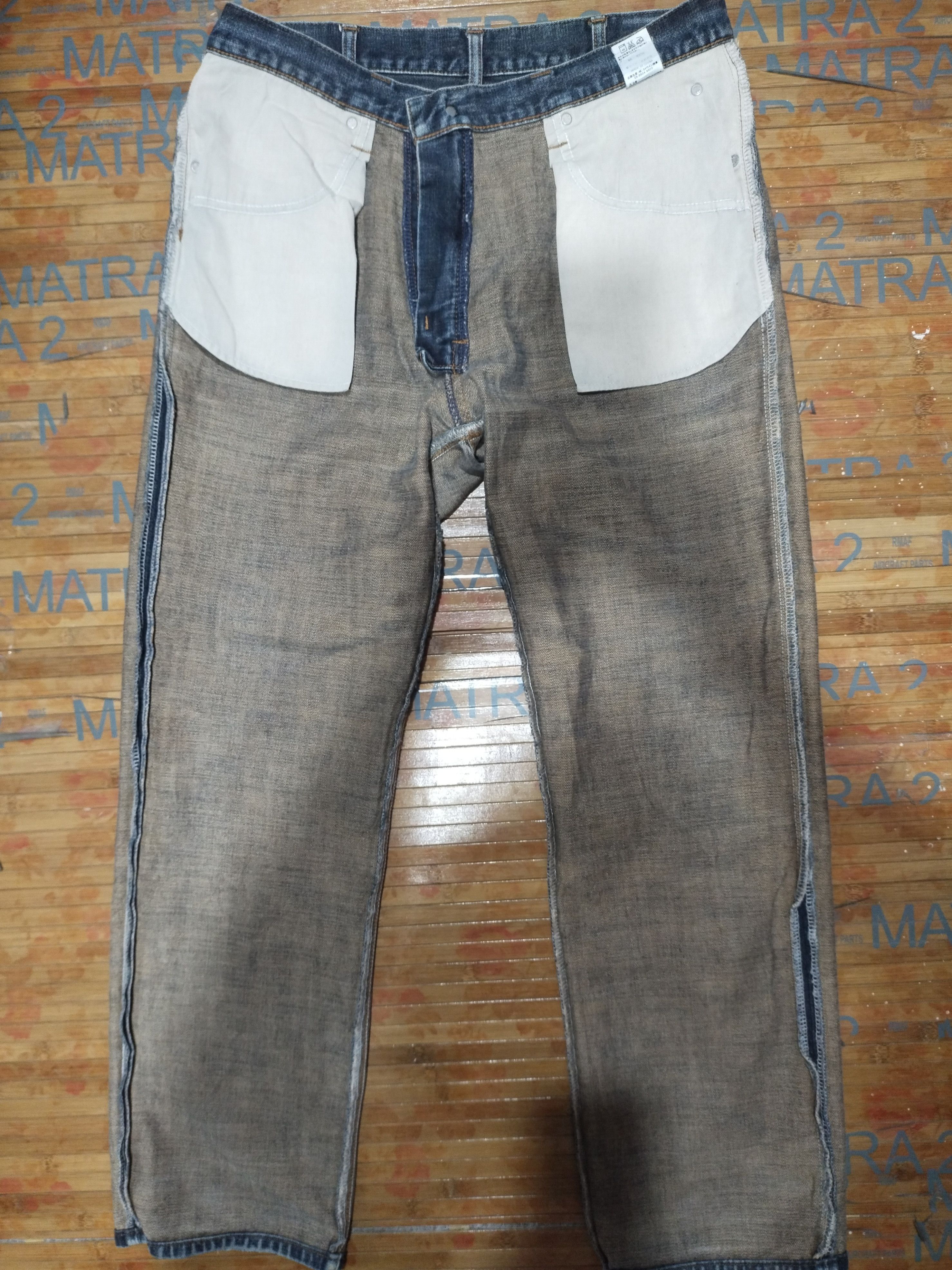 Vintage × Wrangler Wrangler Vintage/ Distressed Denim Sz 34" Size US 34 / EU 50 - 16 Thumbnail