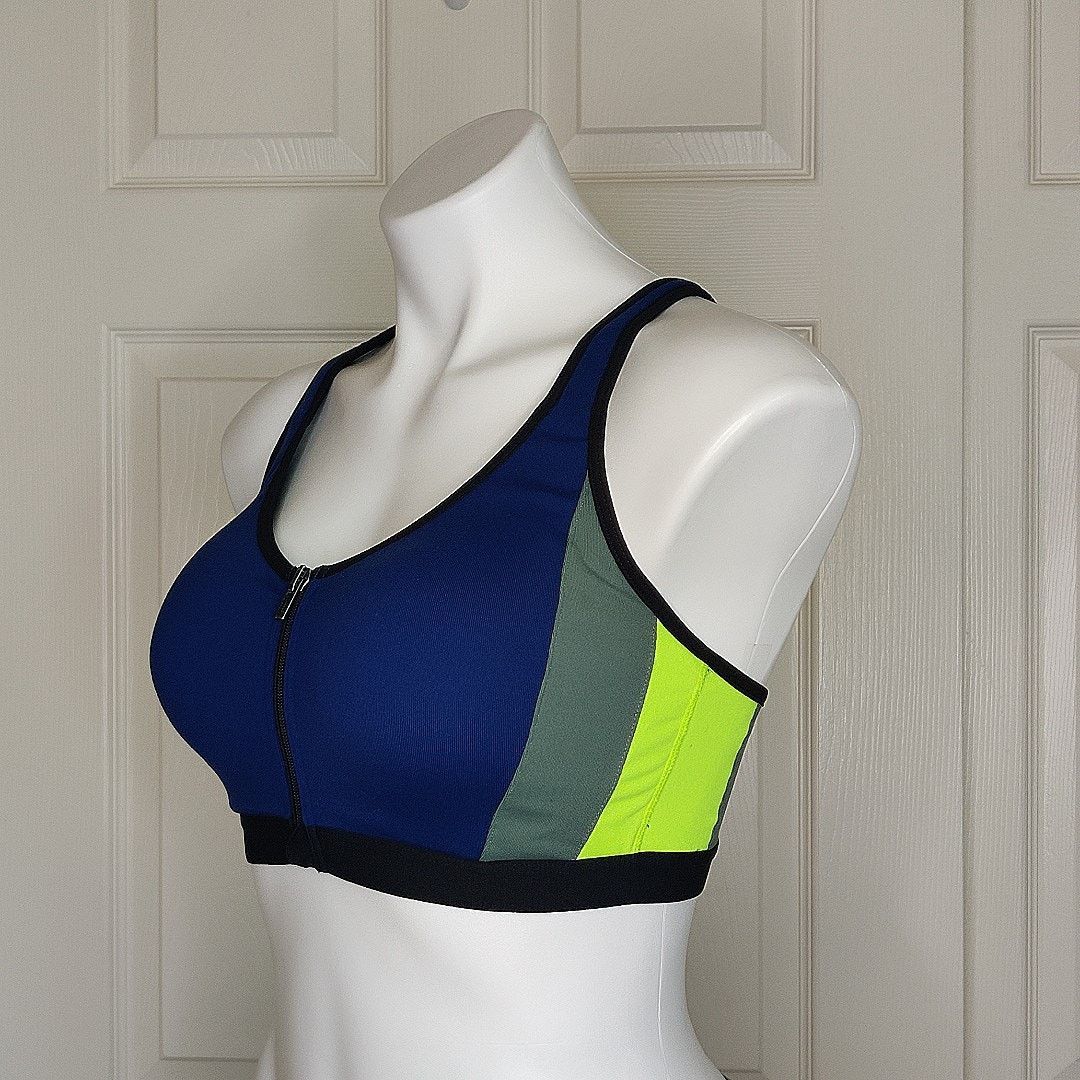 Victoria's Secret Knockout colorblock front closure sports bra 36D Size ONE SIZE - 1 Thumbnail