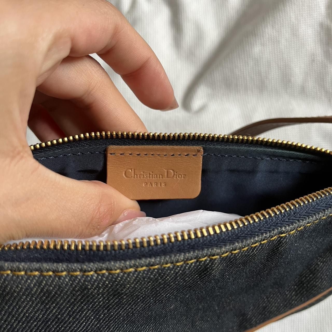 Dior Vintage Dior Mini Denim Saddle Shoulder Bag Size ONE SIZE - 4 Thumbnail