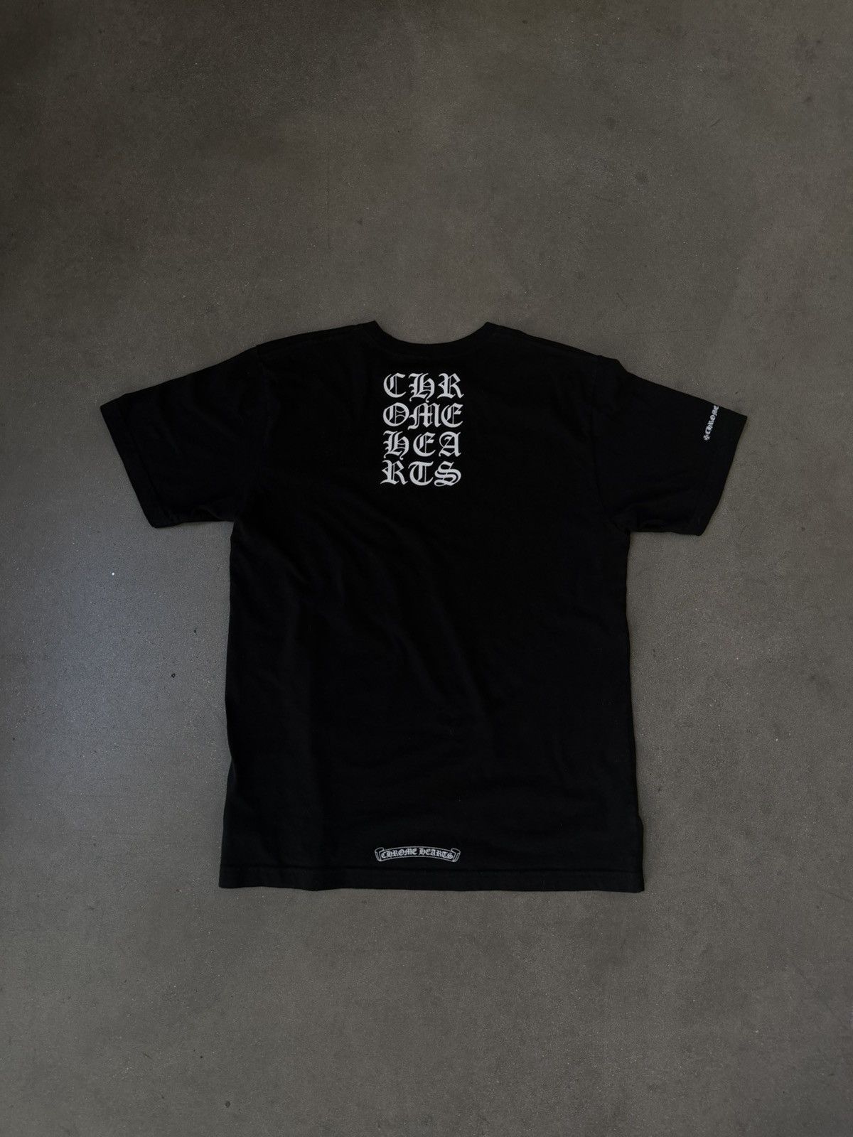 Chrome Hearts RARE! Chrome Hearts Script Logo Short Sleeve Tee Size US M / EU 48-50 / 2 - 2 Thumbnail