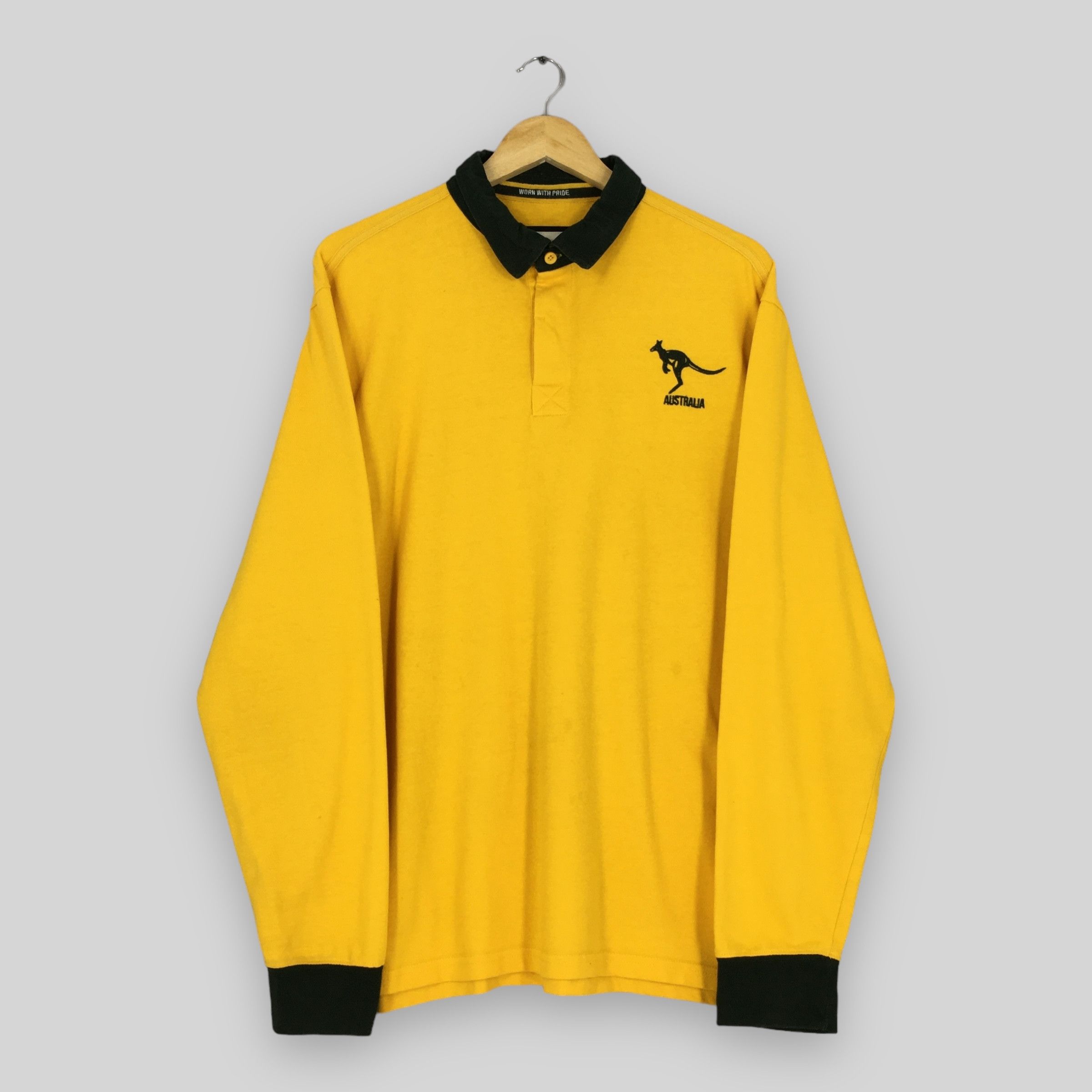 Canterbury of New Zealand Vintage Wallabies Australia Union Rugby Shirt XLarge Size US XL / EU 56 / 4 - 1 Thumbnail
