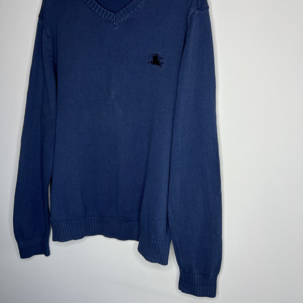 Burberry × Vintage Burberry vintage Navy sweater jumper Size US XL / EU 56 / 4 - 2 Thumbnail